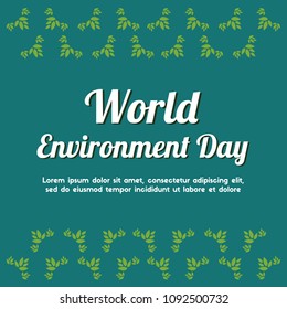 Word environment day background tree