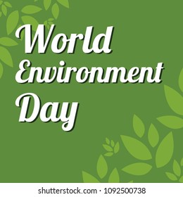 Word environment day background tree