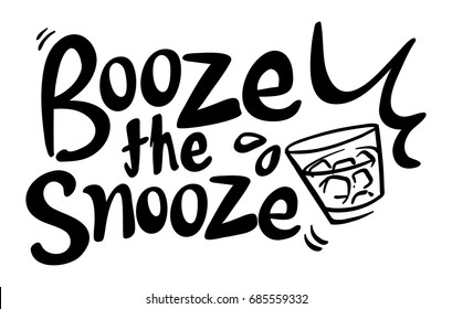 Wortausdruck zum Booten der Snooze-Illustration