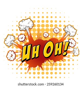Word expression with polkadot background