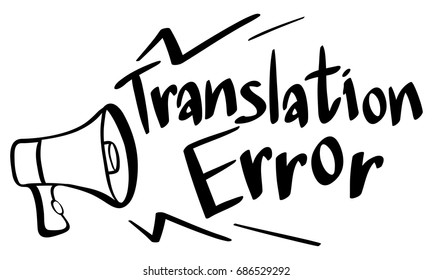 Word expression for translation error illustration