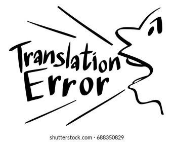 Expresión de Word para ilustración de error de traducción