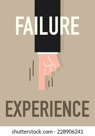 Word FAILURE vector illustration