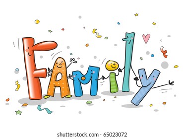  Family  Word Images Stock Photos Vectors Shutterstock