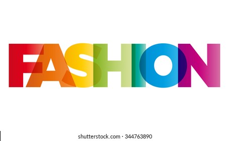 Word Fashion Vector Banner Text Colored Stock Vector Royalty Free Shutterstock