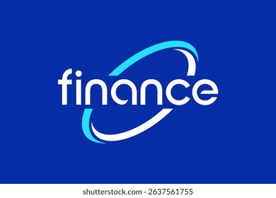 word of finance. modern minimalist clean alphabet font. lowercase bold and  round typography vector illustration design