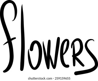 word flowers