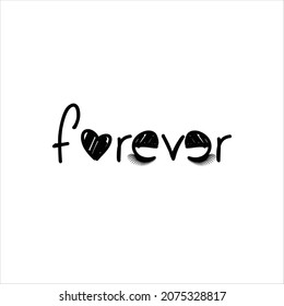 Word Forever Logo Vector Template