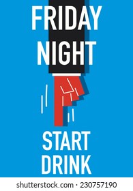 Word FRIDAY NIGHT 