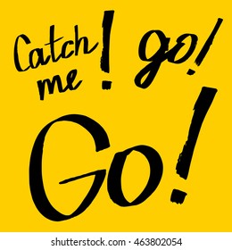 word go and ball to catch dragon or monster game and opp