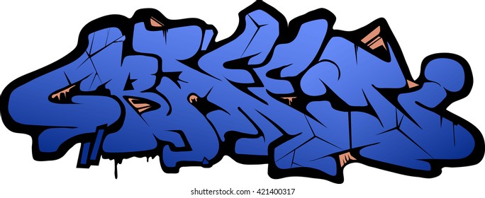 Peace Signs Pacific Painted Graffiti Style Stock Vector (Royalty Free ...