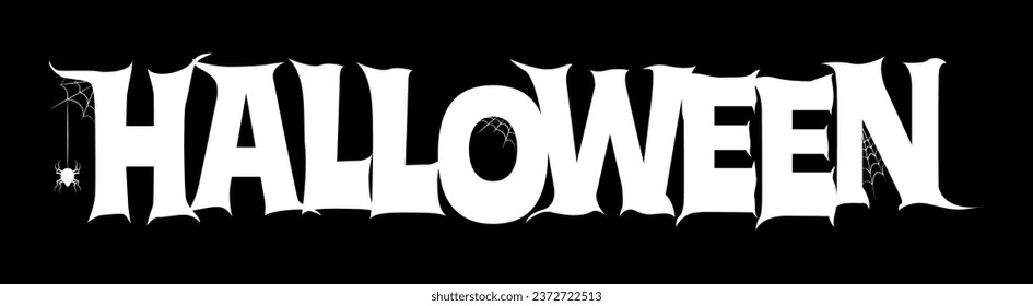 Word HALLOWEEN on dark background