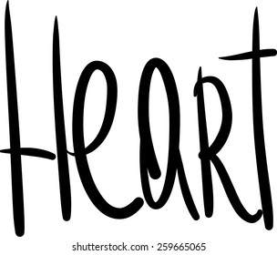 Word Heart Vector Design Element Stock Vector (Royalty Free) 259665065 ...