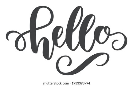 Hello Calligraphy High Res Stock Images Shutterstock