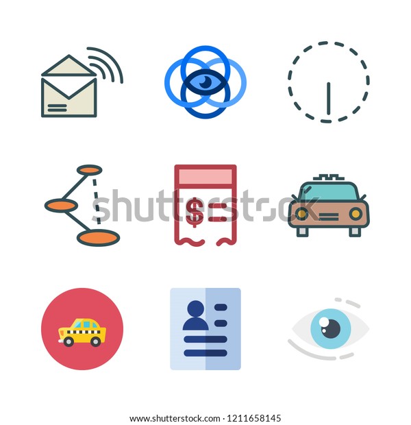 word icon set. vector set about options,\
vision, rss feed and curriculum icons\
set.