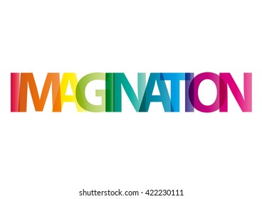 Word Imagination Vector Banner Text Colored Stock Vector (Royalty Free ...