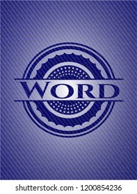 Word jean background