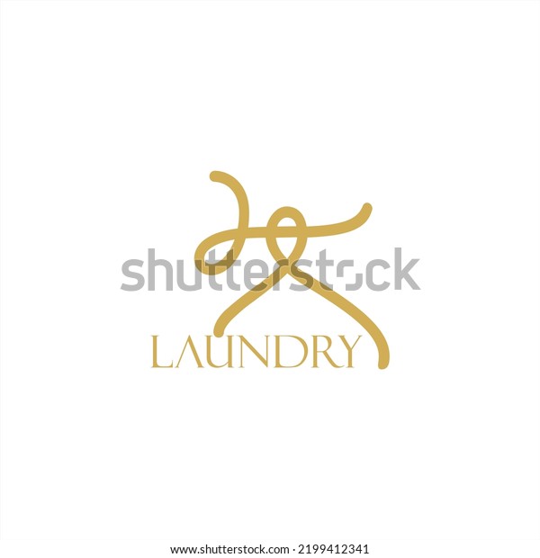 Word Laundry Logo Vector Template Stock Vector (Royalty Free ...