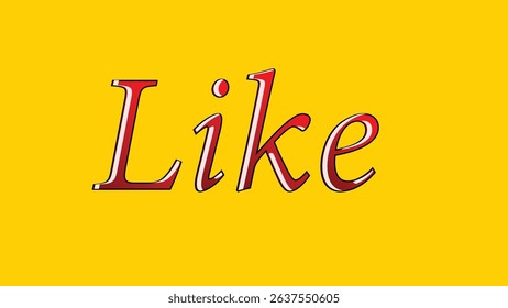 The word "like" is brilliant