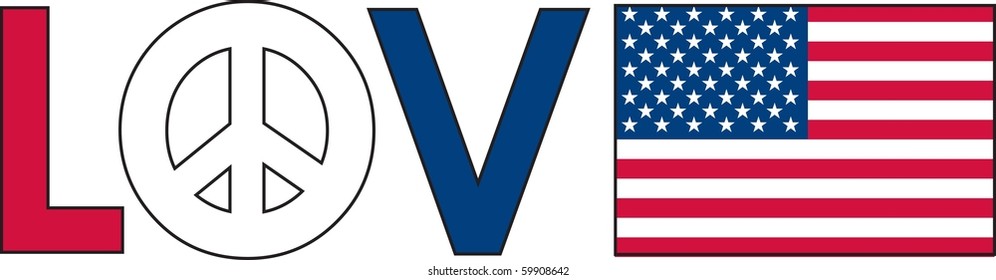 Peace Sign American Flag Images Stock Photos Vectors Shutterstock