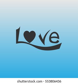 The word love. The template for the message.