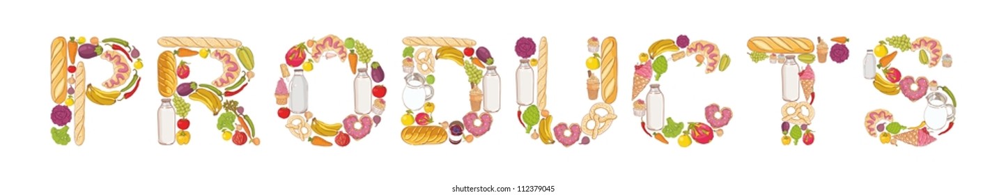 Word made of products