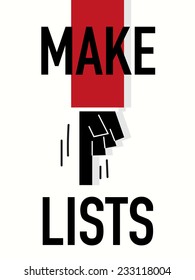 Word MAKE LISTS