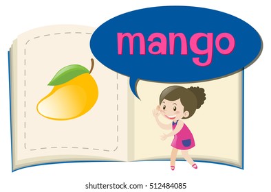 Mango de Word en ilustración de libros para niños