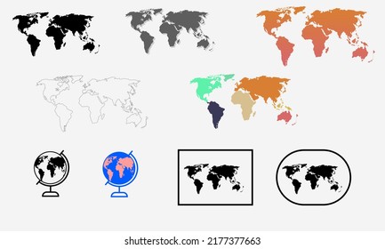 Word maps icon template for banner celebration presentation power point and etc