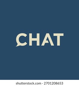 Inspiración de diseño de logotipo de chat de marca de palabras