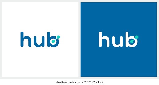 word mark hub logo design insiration