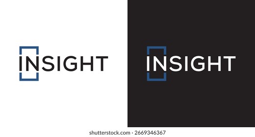 Inspiración de diseño de logotipo de Word Mark Insight