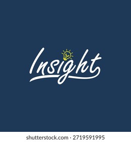 Inspiración de diseño de logotipo de Word Mark Insight
