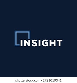 Word Mark Insight Diseño de logotipo Plantilla de Vector gráfico