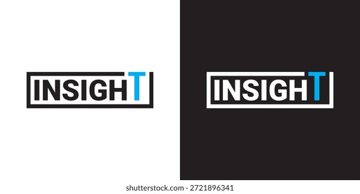 Inspiración de diseño de logotipo de Word Mark Insight