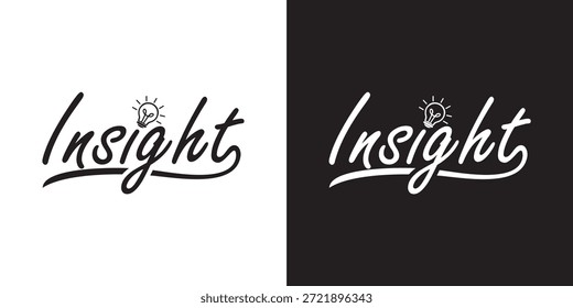 Inspiración de diseño de logotipo de Word Mark Insight