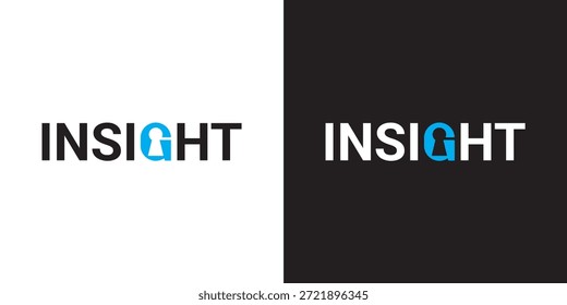 Inspiración de diseño de logotipo de Word Mark Insight