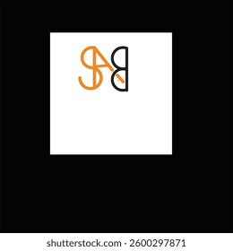 WORD MARK LOGO A,S, B LETTER template
