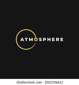 word mark logo of atmosphere with circle on O