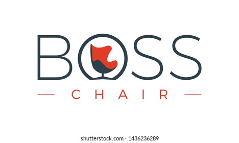 Word mark logo formed chair symbol in letter o