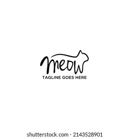 Word Mark Logo Icon Formed Cat Symbol