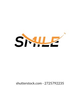 marca nominativa sorriso logotipo design, tipografia texto sorriso gráfico ícone vetor