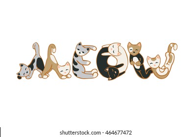  Word MEOW of cats
