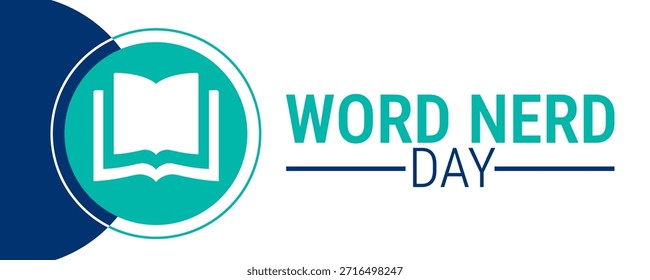 Word Nerd Day fundo, banner, cartão ou modelo de design de cartaz é observado todos os anos durante janeiro, para aumentar a conscientização sobre a missão. Ilustração vetorial.