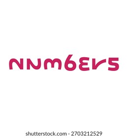 The word "numbers" written in numbers instead of letters as a code