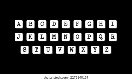 word on screen. vector illustration. alphabet in the form of a keyboard. text. font. buttons.