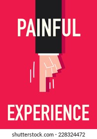 Word PAINFUL vector illustration