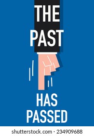 Word THE PAST HAS PASSED