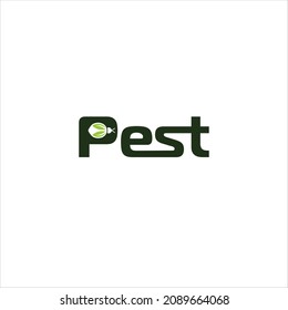 word pest logo vector template
