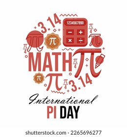 Word pi day campaign design